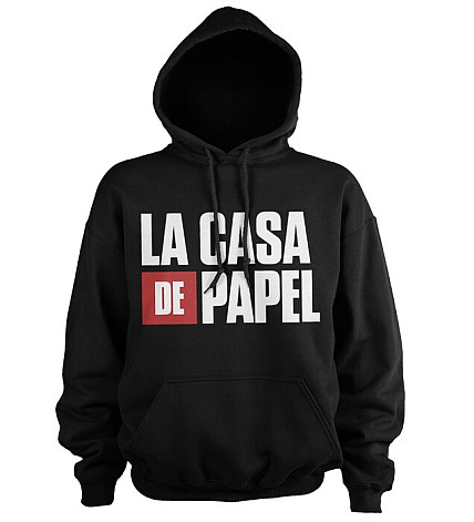 La Casa De Papel mikina, Logo Hoodie Black, men´s