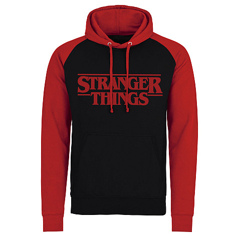 Stranger Things mikina, Logo Baseball Hoodie Black, men´s