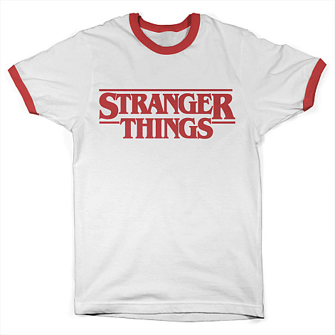 Stranger Things t-shirt, Logo Ringer White, men´s