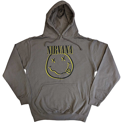 Nirvana mikina, Inverse Smiley Charcoal Grey, men´s