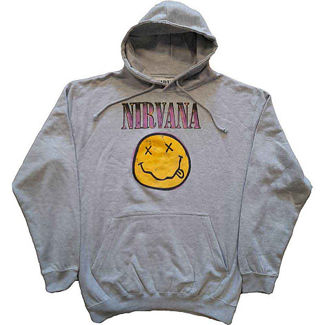 Nirvana mikina, Xerox Happy Face Pink Grey, men´s