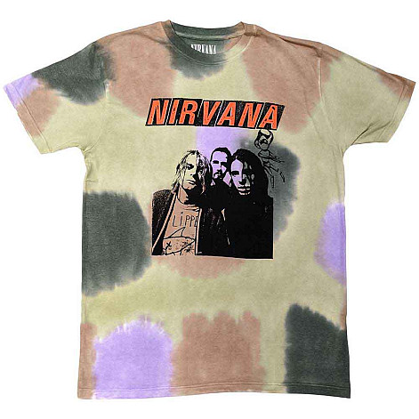 Nirvana t-shirt, Flipper Eco Dip Dye Wash Multicolour, men´s