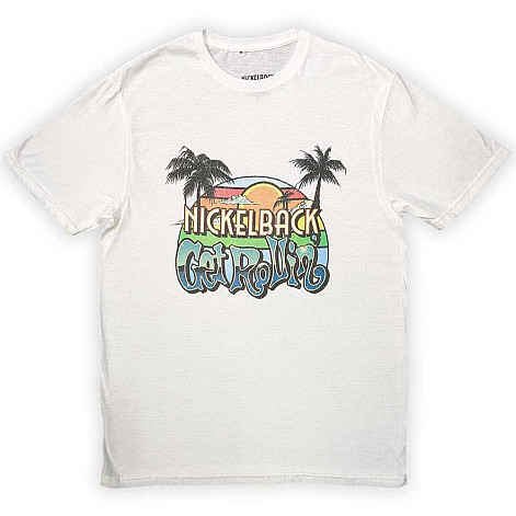 Nickelback t-shirt, Get Rollin' Sunset White, men´s