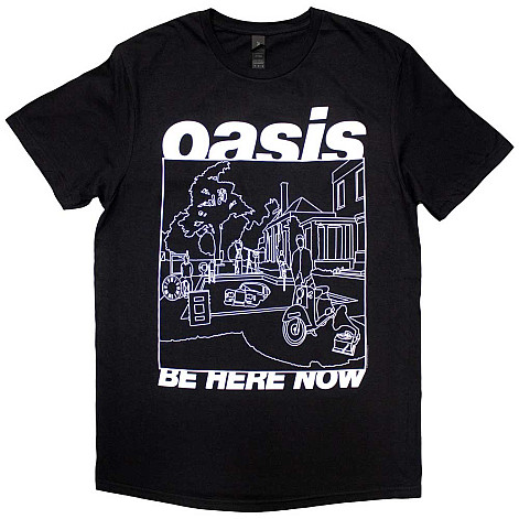 Oasis t-shirt, Be Here Now Line Drawing Black, men´s