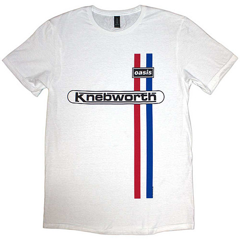 Oasis t-shirt, Knebworth Vertical Stripe White, men´s