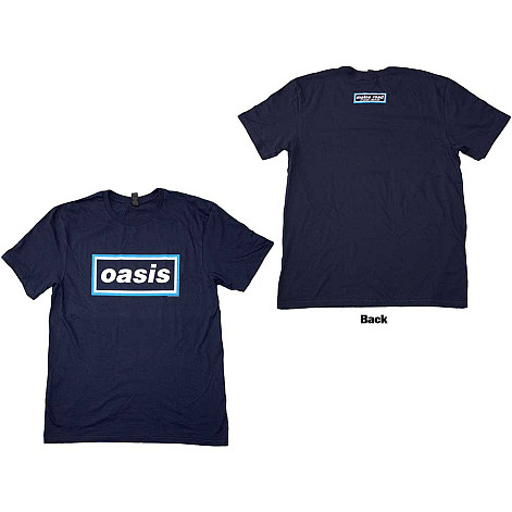 Oasis t-shirt, Maine Road Event Logo BP Navy Blue, men´s