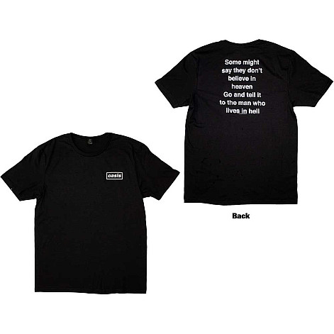 Oasis t-shirt, Some Might Say Lyric BP Black, men´s