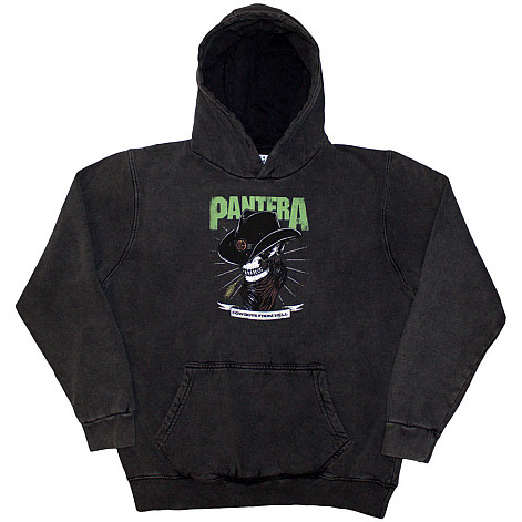 Pantera mikina, Skeleton Cowboy Wash Charcoal Grey, men´s