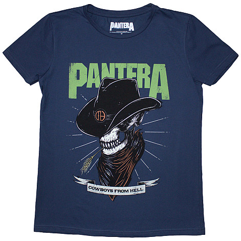 Pantera t-shirt, Skeleton Cowboy Denim Blue, ladies