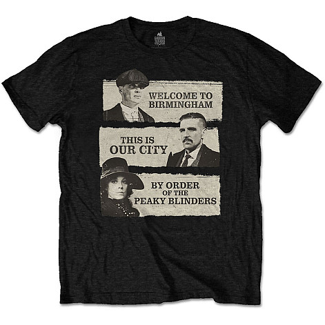 Peaky Blinders t-shirt, This Is Our City Black, men´s