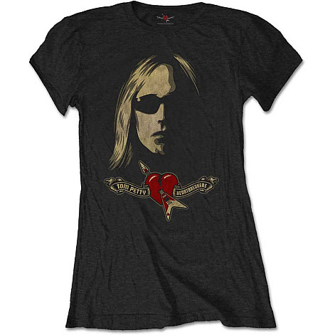 Tom Petty t-shirt, Shades & Logo Girly Black, ladies