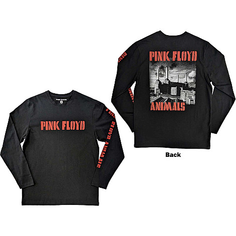 Pink Floyd t-shirt long rukáv, Animals B&W BP Black, men´s