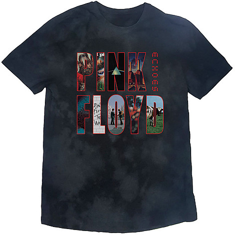 Pink Floyd t-shirt, Echoes Album Montage Dip-Dye Black, men´s