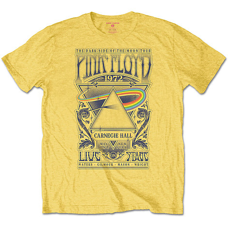 Pink Floyd t-shirt, Carnegie Hall Poster Yellow, men´s