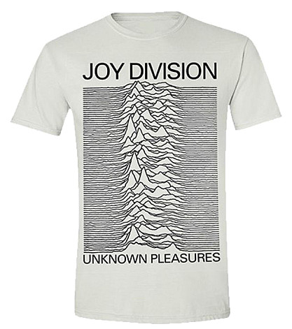 Joy Division t-shirt, Unknown Pleasures White, men´s