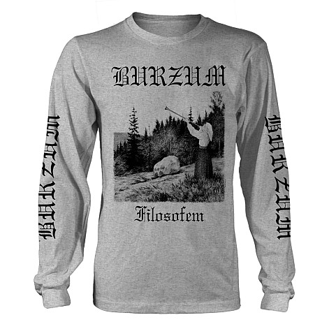 Burzum t-shirt long rukáv, Filosofem 3 Grey, men´s