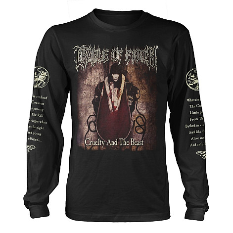 Cradle Of Filth t-shirt long rukáv, Cruelty And The Beast, men´s