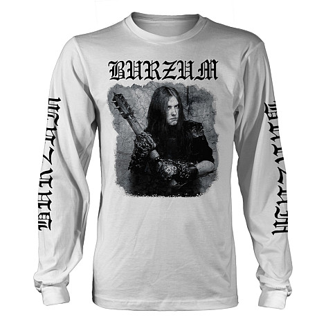 Burzum t-shirt long rukáv, Anthology 2018 Sleeve Print White, men´s