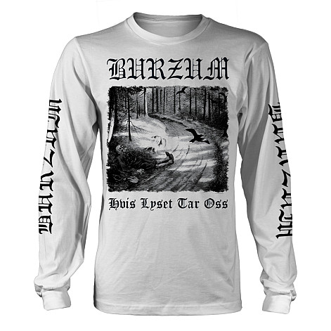 Burzum t-shirt long rukáv, Hvis Lyset Tar Oss White, men´s