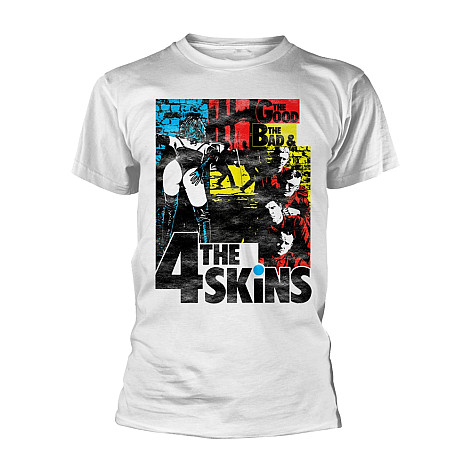 The 4 Skins t-shirt, The Good The Bad & The 4 Skins White, men´s