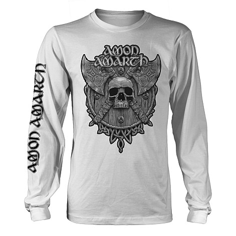 Amon Amarth t-shirt long rukáv, Grey Skull, men´s