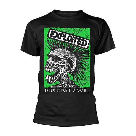 The Exploited t-shirt, Let's Start a War Skull, men´s