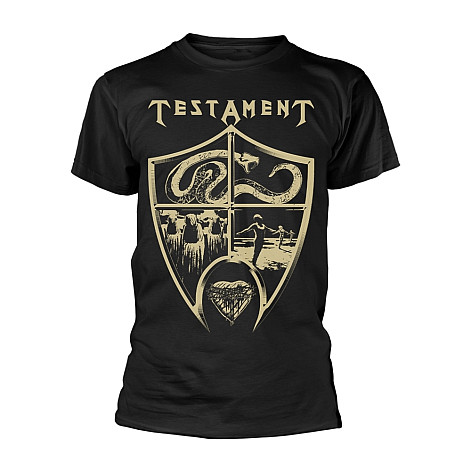 Testament t-shirt, Crest Shield BP Black, men´s