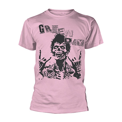 Green Day t-shirt, Billie Joe Zombie Pink, men´s