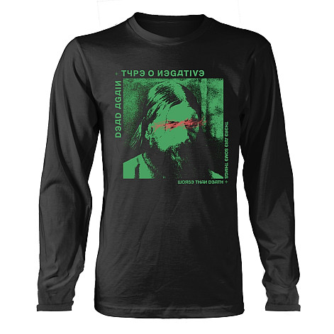 Type O Negative t-shirt long rukáv, Worse Than Death Black, men´s