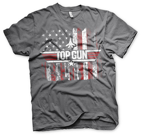 Top Gun t-shirt, America Grey, men´s