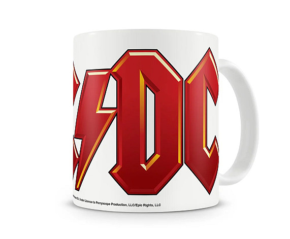 AC/DC ceramics mug 250ml, AC/DC Logo Red