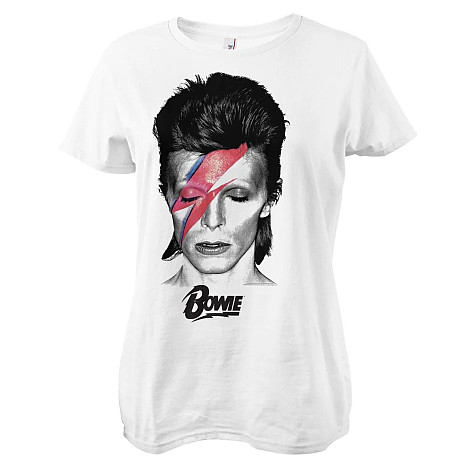 David Bowie t-shirt, Aladdin Sane Girly White, ladies