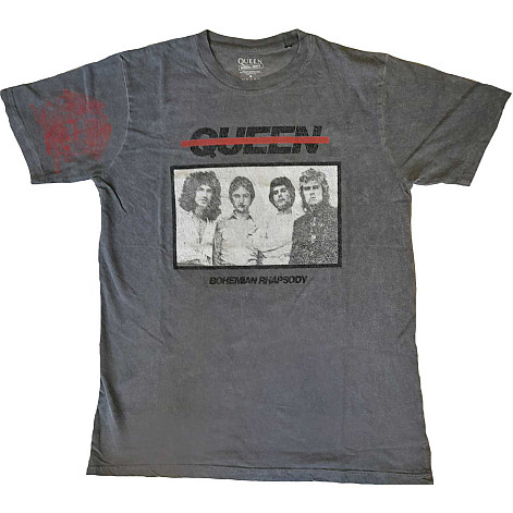 Queen t-shirt, Bo Rhap Photo Dye Wash Grey, men´s