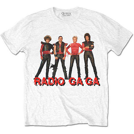 Queen t-shirt, Radio Ga Ga White, men´s