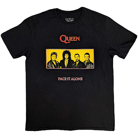 Queen t-shirt, Face It Alone Panel Black, men´s