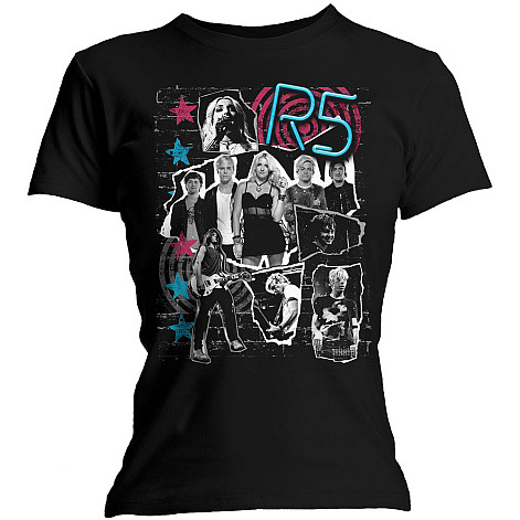 R5 t-shirt, Grunge Collage, ladies