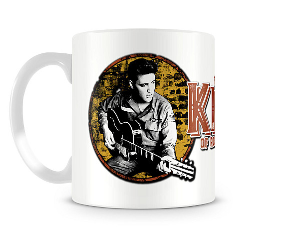 Elvis Presley ceramics mug 250ml, King Of Rock N Roll