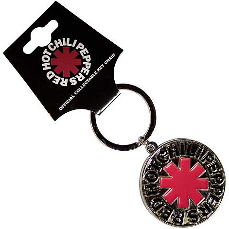 Red Hot Chili Peppers kovová keychain 40 mm, Asterisk Logo Silver