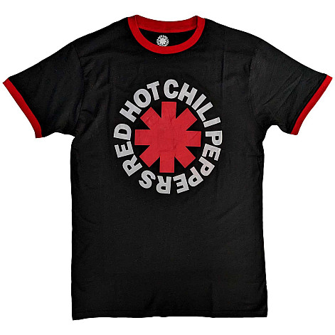 Red Hot Chili Peppers t-shirt, Classic Asterisk Ringer ECO Black, men´s