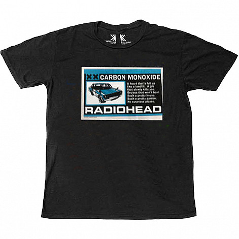 Radiohead t-shirt, Carbon Patch Organic Black, men´s