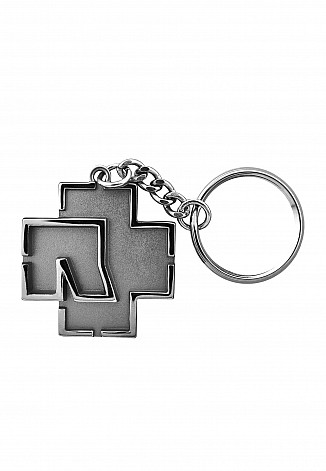 Rammstein 3D kovová keychain 38 x 38 mm, Logo