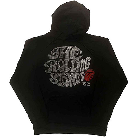 Rolling Stones mikina, Swirl Logo '82 Eco Black, men´s