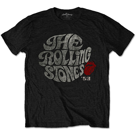 Rolling Stones t-shirt, Swirl Logo ´82 Eco-Tee Black, men´s