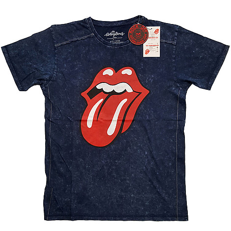 Rolling Stones t-shirt, Classic Tongue Snow Washed Blue, men´s