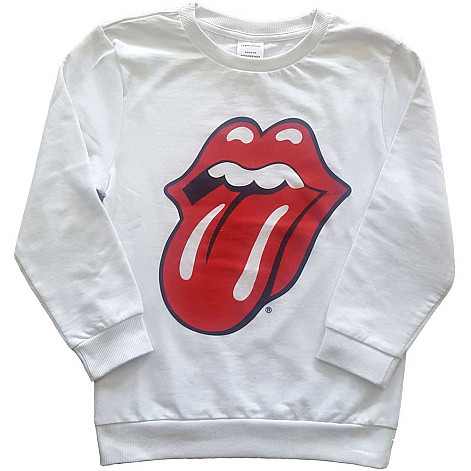 Rolling Stones mikina, Classic Tongue White, kids