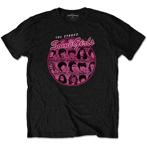 Rolling Stones t-shirt, Some Girls Circle Version 1 Black, men´s