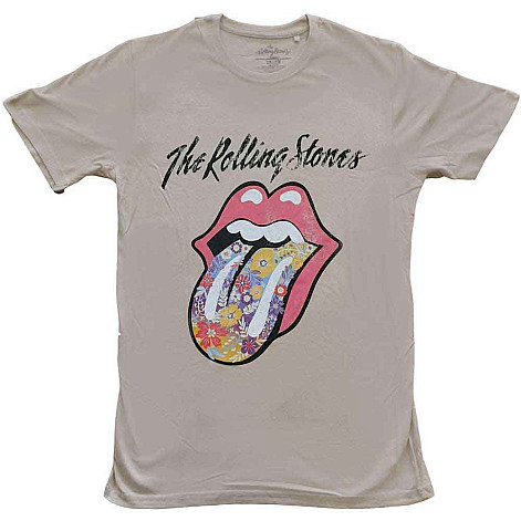 Rolling Stones t-shirt, Flowers Tongue Sand, men´s