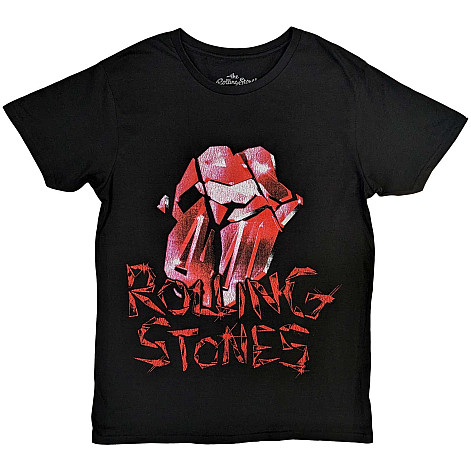 Rolling Stones t-shirt, Hackney Diamonds Cracked Glass Tongue Black, men´s