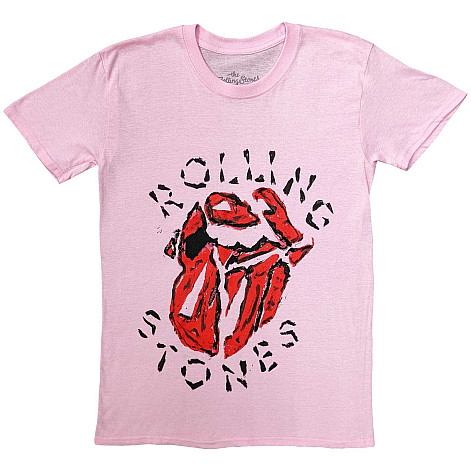 Rolling Stones t-shirt, Hackney Diamonds Painted Tongue Pink, men´s