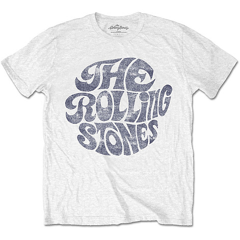 Rolling Stones t-shirt, Vintage 70s Logo White, men´s